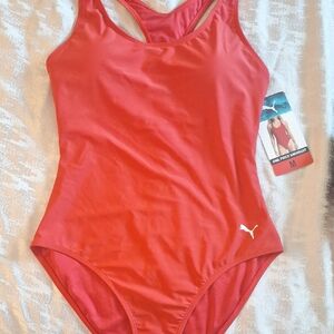 Puma Kids Vibrant Red One Piece